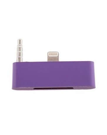 iPhone 5  iTouch 5 adaptador de audio púrpura - Envío Gratuito