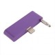 iPhone 5  iTouch 5 adaptador de audio púrpura - Envío Gratuito
